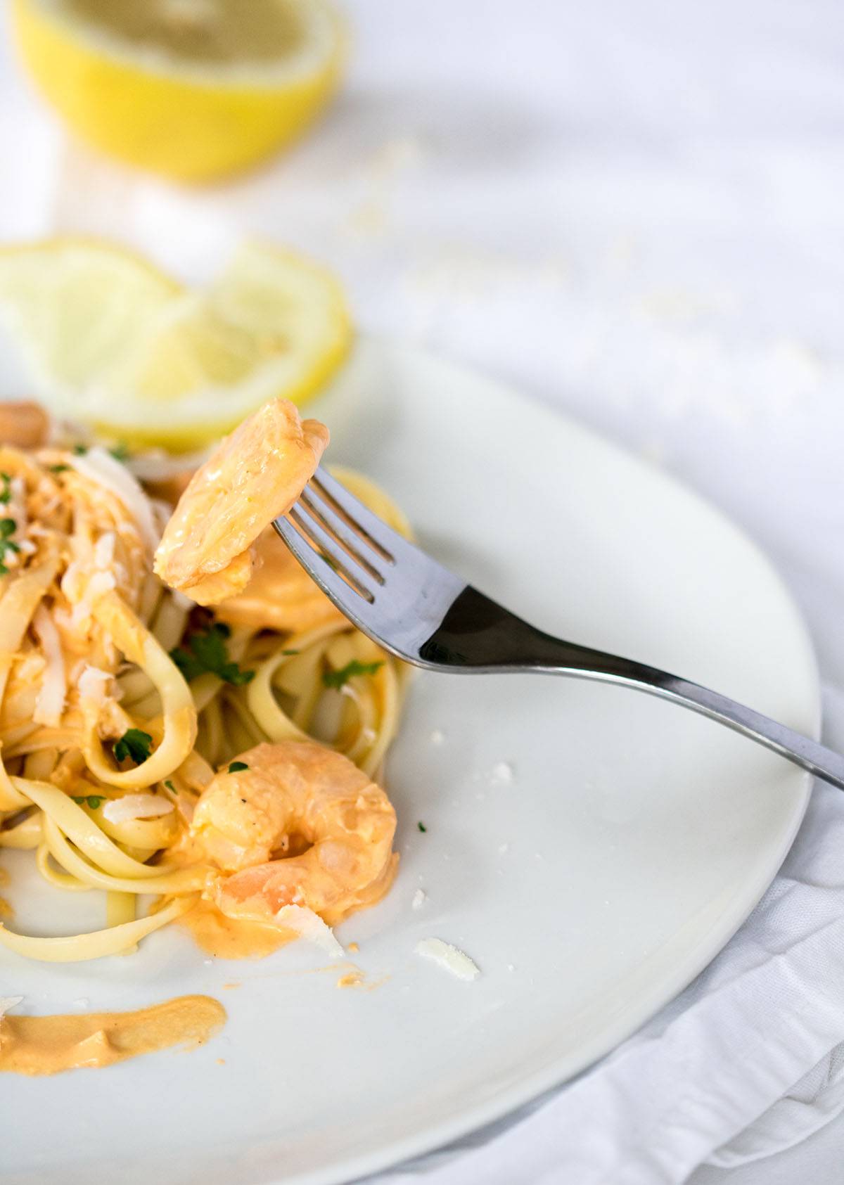 Nudeln mit Scampi