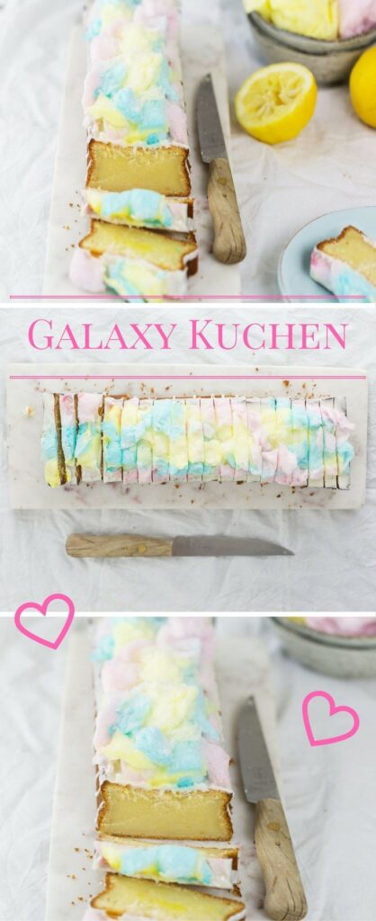 Galaxy Kuchen - mit diesem einfachen Rezept ist der Trendkuchen Ruck Zuck fertig und kommt bei den Kids garantiert gut an