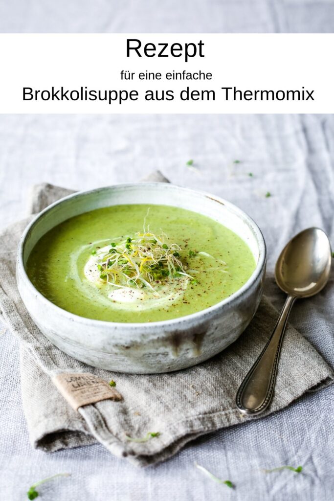 Rezept für eine einfache Brokkolisuppe aus dem Thermomix. Für TM5 und TM31