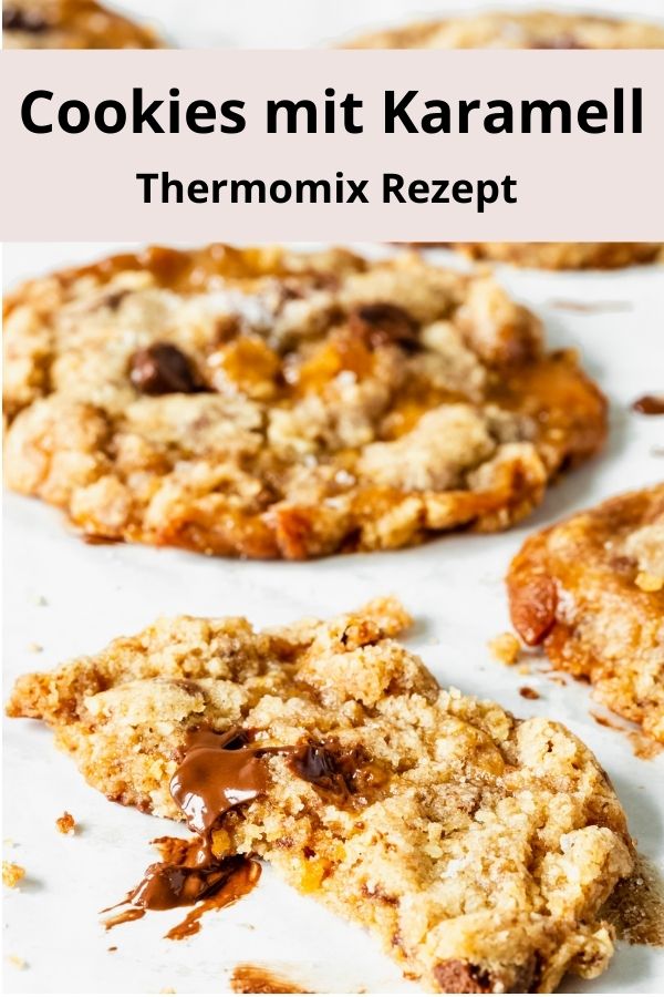 Thermomix Cookies mit Karamell und Schokolade